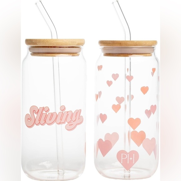 Paris Hilton Other - Paris Hilton Tumblers, Limited Edition Release Set of 2 Glass,
 Bamboo Iconic​​​